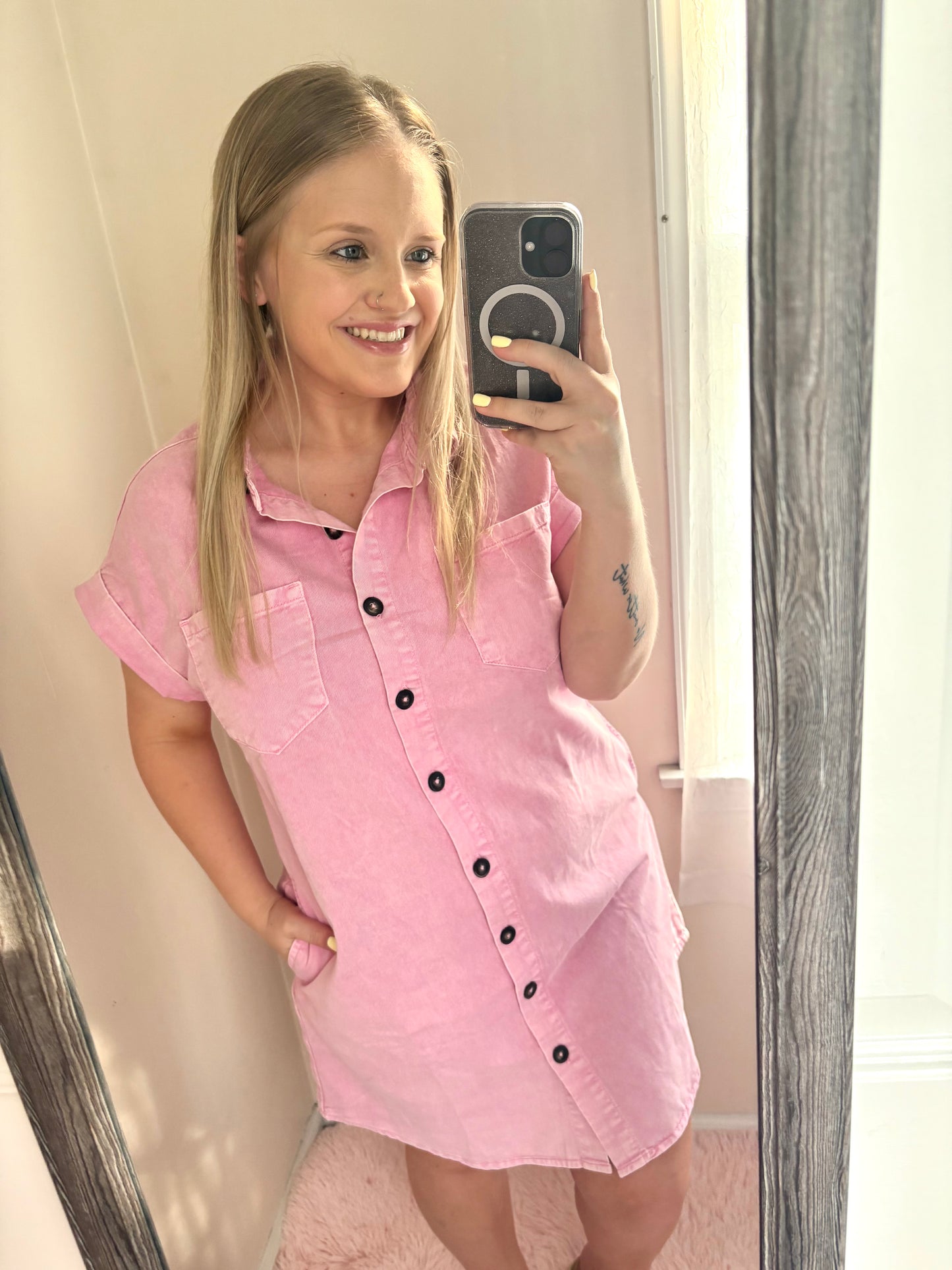 Denim Shirt Dress