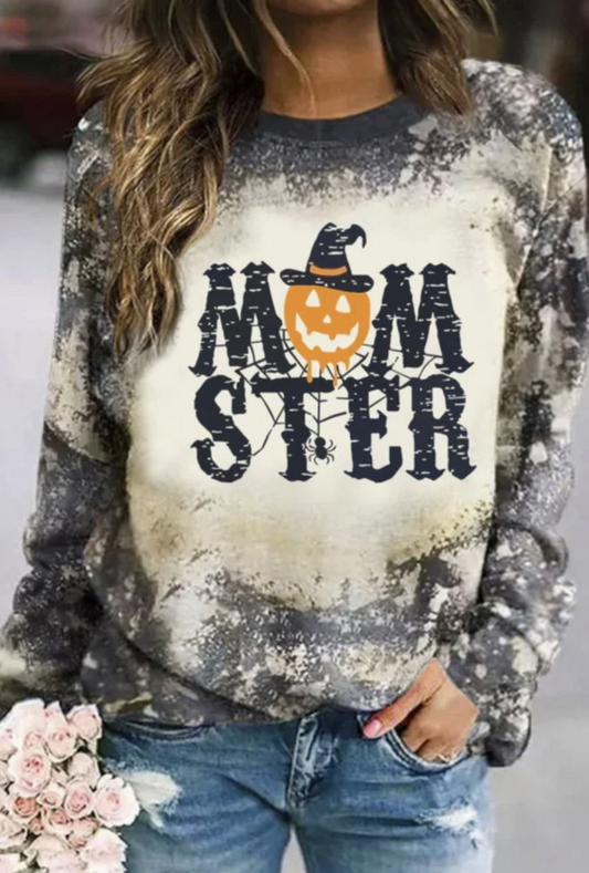 MOMSTER Halloween Tie Dye Long Sleeve